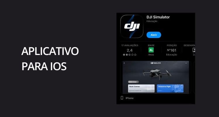 Instalação do aplicativo DJI Fly (DJIFLY) no Android via APK e no iPhone pela App Store